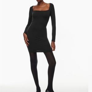 Babaton Contour Square-neck Dress in Black